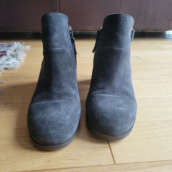 Franco Sarto Blue Suede Boots - Picture 5 of 7